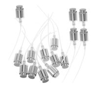 Beaupretty 15pcs Silver Perfume Bottle Spray Nozzle Replacement Set Durable Diy Pump Head Caps for Perfume Bottles Easy to Install Compatible Various