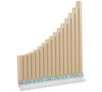 Beaupretty 16-note Educational Pan Flute C Key Resin Row Flute Multifunctional Wind Instrument for Beginners and School Music Learning