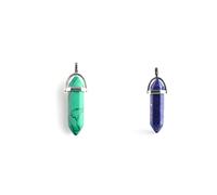 Beaupretty 16 Pcs Hexagonal Crystal Pendants Crystal Charm Chic Style Positive Add Charm Necklace Art Collection DIY Making Random Style