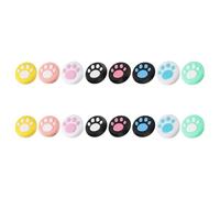 Beaupretty 16pcs 16pcs Cat Paw Joystick Caps Nonslip Analog Stick Covers Compatible with Game Console Easy Install Comfort Play Colors Mixed