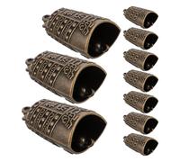 Beaupretty 16pcs Antique Copper Bell Pendants Mini Jingle Bells for Crafts DIY Feng Shui Decoration Home Door Wedding Nursery Mobile Charm