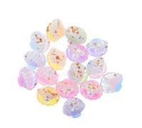 Beaupretty 16pcs Luminous Pearl Shell Natural Crafting Making Seashell Glow Charm Pearls Crafts Shells Mini for Ornaments Shape Dark Resin