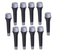 Beaupretty 16pcs Realistic Microphone Prop for Party Pretend Play Lightweight Simulation Model for Singing Practice and Performance