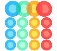 Beaupretty 16pcs Silicone Stethoscope Head Covers, Multi-color Protective Diaphragm Covers for Medical Use, Sturdy Silicone Stethoscope Accessories Suitable for Clinical and Hospital Settings