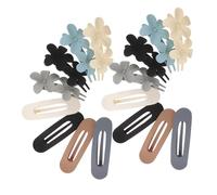 Beaupretty 16pcs Vintage Matte Flower Hair Clips Large Floral Side Bangs Fringe Barrettes Non-slip Floral Hairpins for Thick Fine Hair for Women