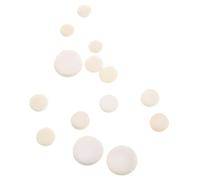 Beaupretty 17pcs Clarinet Sound Hole Pads Key Cushions for Clarinet Accessories White and Light Yellow Wear-resistant Sealing Mats Easy to Replace for Wind Instruments