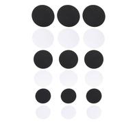 Beaupretty 18 Pcs Clay Doll Base Set Acrylic Double-Sided and Black Round Pads 4mm Thick 4cm 5cm 6cm for Pottery Sculpting and Doll Display Accessories