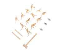 Beaupretty 18Pcs Dinosaur Skeleton Excavation Kit Educational Archaeological for Creative Stem Digging to Build Realistic Prehistoric Models and Enhance Imagination