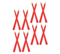 Beaupretty 18Pcs Miniature Dollhouse Candles Red Small Plastic Taper Model Scenery Props for DIY Mini House Craft and Romantic Candlelight Dinner Decor