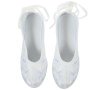 Beaupretty 1Pair Ethnic Style Cloth Shoes for Han Chinese Clothing Comfortable Embroidered Footwear for Indoor Outdoor Wear Great Idea White