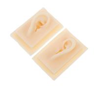 Beaupretty 1pair Simulation Ear Models for Display and Practice Realistic Human Ear Model for Hearing-aid Props for and Educational Purposes