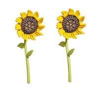 Beaupretty 1Pair Sunflower Earrings for Women Delicate Floral Studs for Parties and Everyday Wear Unique Choice Contemporary Jewelry for Eye Catching Design