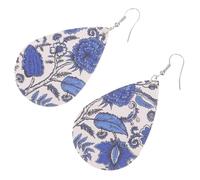 Beaupretty 1Pair Teardrop Dangle Earrings for Women PU Bohemian Earrings Lightweight Catching Fashion Jewelry for Daily Wear Special Occasions