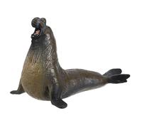 Beaupretty 1pc Adorable Light Brown Elephant Seal Model Realistic Educational Collectible Animal Figurine for Home and Outdoor Decoration for Animal Lovers