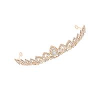 Beaupretty 1Pc Alloy Crown Headdress Charming Rhinestone Bride Tiara for Wedding Parties Photography and Special Occasions Elegant Hair Accessory to Enhance Your Beauty
