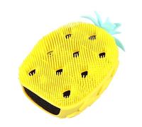 Beaupretty 1Pc Cartoon Pineapple Shape Silicone Shower Brush Durable Bath Scrubber for Effortless Cleansing and Exfoliating for All Skin Types Yellow