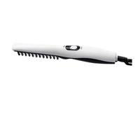 Beaupretty 1pc Electric Beard Straightener Comb Portable Multi-Purpose Hair Styling Brush for Men Quick Heating Hairdressing Tool for Salon Use UK Plug White