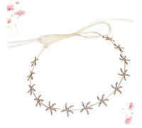 Beaupretty 1Pc Golden Rhinestone Star Headband for Bridal and Wedding Parties Elegant Hairpiece for Women Sparkly Decor Accessory for Special Occasions Easy to Wear Stunning Design