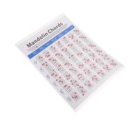 Beaupretty 1Pc Mandolin Chord Chart Lightweight and Durable Fretboard Guide for Easy Learning for Beginners and for Musicians Coated Paper Material Convenient Music Accessory