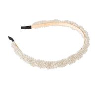 Beaupretty 1pc Pearl Headband for Women Elegant White Hair Accessory Simple Thin Brim Design for Brides and Parties Keeps Hair Place for Daily Wear and Special Occasions