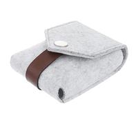 Beaupretty 1Pc Practical Travel Makeup Pouch with Built Mirror Portable Lipstick Storage Bag for Women Convenient Organizer for Outdoor Use Holds Lipsticks