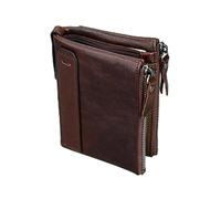 Beaupretty 1pc RFID Leather Wallet for Men Zipper Closure Short Multifunctional Purse Durable for Credit Cards Cash and Id for Males