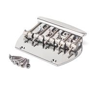 Beaupretty 1PC Semicircle Bridge for Electric Guitar Metal Tremolo Unit with Screws Compatible with Tele Style Guitars Durable Design for True Effect