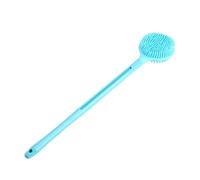 Beaupretty 1Pc Silicone Back Scrubber Bath Brush Ergonomic Exfoliator for All Skin Types Dual Sided Flexible Design Easy Storage with Hanging Bathing Accessory for Spa Like
