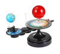 Beaupretty 1pc Solar System Model with LED Illuminated Sun Earth Moon Educational Astronomy Orbital Planetarium Demo for Science Learning Fun