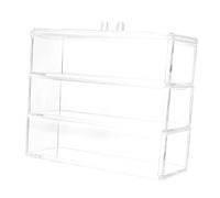 Beaupretty 1Pc Transparent Acrylic Makeup Organizer with Lid Multi Function Storage Box for Cosmetics and Sundries Capacity Desktop Holder for Jewelry and Items