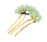 Beaupretty 1pc Vintage Jade Flower Hairpin Handmade Traditional Chinese Hair Stick Classic Elegant Hair Accessories for Women for Daily Wear and Special Occasions