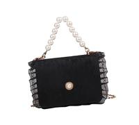 Beaupretty 1pc Women Pearl Strap Chain Shoulder Bag Elegant Crossbody Handbag for Casual Formal Occasions for Phones Cosmetics and Essentials for Women