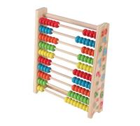Beaupretty 1pc Wooden Abacus Educational for Ten Gear Rack Counting Frame for Developing Early Math Skills and Logical Thinking