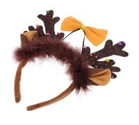 Beaupretty 1set Christmas Elk Antler Hair Hoop Bow Tie Cute Reindeer Headband and Decorative Headdress for Holiday Parties and Festivals