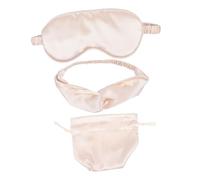 Beaupretty 1Set Imitation Silk Eye Mask Set with Travel Blindfold Headband and Storage Bag for Sleeping Relaxation and Travel Accessories
