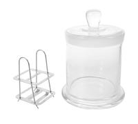 Beaupretty 1set Laboratory Glass Staining Jar for Microscope Slides Slot Capacity and Glass Construction Easy to Clean and Suitable for Research and Experimental Use in Scientific Labs