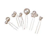 Beaupretty 1Set Pearl Hair Clip Set U Shaped Bobby Pins for Women Elegant Double Pearl Hair Accessories for All Hair Types Lightweight Bun Maker for Daily Styling and Gifting