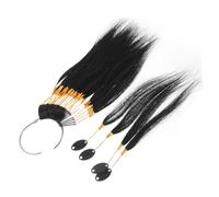 Beaupretty 1set Real Human Hair Color Practice Strands Hair Samples for Salon Use and Dyeing Techniques for Beginners and Professionals