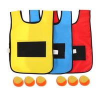 Beaupretty 1Set Sticky Ball Vest Game Prop for Outdoor Team Training Interactive Puzzle Play Develops Communication Social Skills Includes Sticky Balls for Kindergarten