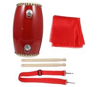 Beaupretty 1Set Traditional Chinese Waist Drum Cowhide Percussion Instrument with Strap for Adults for Yangko Dance and Performances