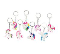 Beaupretty 1set Unicorn Keychain Cute Cartoon Pendant Ornaments for Handbag Backpack Party Favors for 24pcs