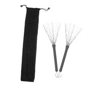 Beaupretty 1Set Wire Drum Brushes with Drawstring Bag for Jazz Drums Great Spring Back Effect for Beginners and Youth Bands