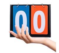 Beaupretty 2-digit Scoreboard Pvc Flip Scoreboard and Intuitive Scoring Smooth Operation Portable Game Night Score Board for Sports Activities and Competitions