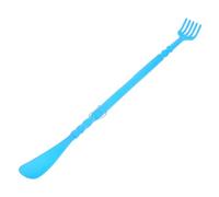 Beaupretty 2-in-1 Back Scratcher and Shoe Lifter Tool for Men with Dual Functionality, Blue Abs Material, Convenient Handheld Design, Stylish and Sturdy Instant Itch Relief Massager