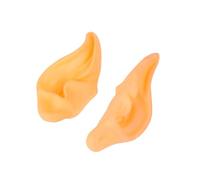 Beaupretty 2 Pairs Halloween Fake Elf Ears Cosplay Accessories Skin-friendly Pixie Ear Props for Parties Carnivals and Live Action Role Play