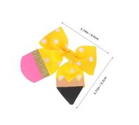 Beaupretty 2 Pairs Large Bow Hair Clips for Alligator Clips Barrettes Hair Accessories for School Hairpins Gentle No-crease Design