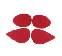 Beaupretty 2 Pairs Self-adhesive Silicone Non-slip Shoe Pads for High Heels Noise Reduction and Anti-slip Grips Red Color Universal Size for Women