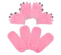 Beaupretty 2 Pairs Touchscreen Gel Gloves and Socks Set for Women Winter Moisturizing Gloves for Sensitive Skin Hydrating Ouchscreen in Pink for Cold Weather and Outdoor Activities