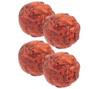 Beaupretty 2 Pairs Wooden Baoding Balls Hand Massage Balls with Zodiac Motifs for Hand Strengthening and Slip Resistance, 2 Inch Diameter, for Office Work and Commuting
