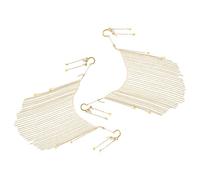 Beaupretty 2 Pcs Ancient Style Tassel Face Veil Chain Jewelry for Women Elegant Masquerade Accessory Lightweight Unique Design for Stage Performance Parties